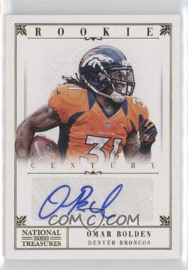 2012 Panini National Treasures - [Base] - Century Gold Signatures #277 - Rookie - Omar Bolden /49