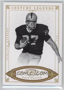 2012 Panini National Treasures - [Base] - Century Gold #123 - Legends - Dave Casper /10