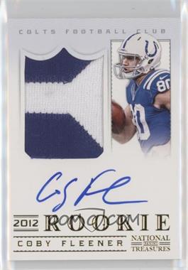 2012 Panini National Treasures - [Base] - Century Gold #321 - Rookie Signature Materials - Coby Fleener /49