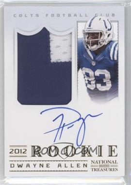 2012 Panini National Treasures - [Base] - Century Gold #323 - Rookie Signature Materials - Dwayne Allen /49