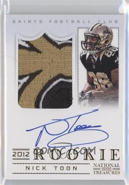 2012 Panini National Treasures - [Base] - Century Gold #330 - Rookie Signature Materials - Nick Toon /49