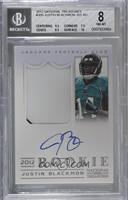 Rookie Signature Materials - Justin Blackmon [BGS 8 NM‑MT] #/99