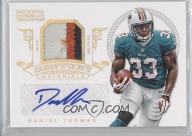 2012 Panini National Treasures - Century Signature Materials - Prime #18 - Daniel Thomas /15