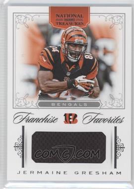 2012 Panini National Treasures - Franchise Favorites Materials #16 - Jermaine Gresham /49