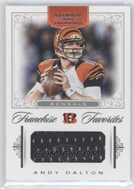 2012 Panini National Treasures - Franchise Favorites Materials #17 - Andy Dalton /99