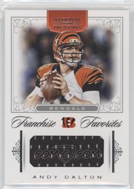 2012 Panini National Treasures - Franchise Favorites Materials #17 - Andy Dalton /99