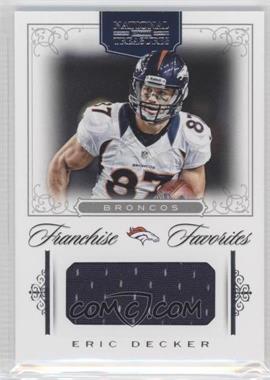 2012 Panini National Treasures - Franchise Favorites Materials #24 - Eric Decker /49