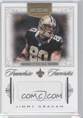 2012 Panini National Treasures - Franchise Favorites Materials #43 - Jimmy Graham /10