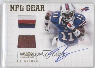 2012 Panini National Treasures - NFL Gear - Dual Materials Signatures Prime #31 - T.J. Graham /15
