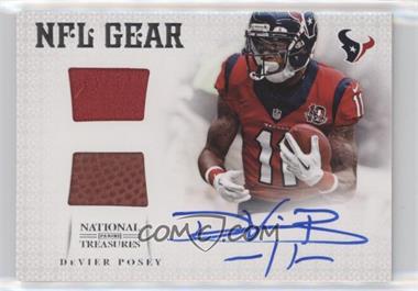 2012 Panini National Treasures - NFL Gear - Dual Materials Signatures #14 - DeVier Posey /49