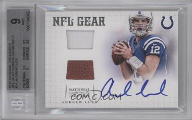 2012 Panini National Treasures - NFL Gear - Dual Materials Signatures #24 - Andrew Luck /49 [BGS 9 MINT]