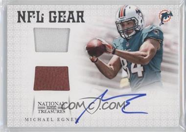 2012 Panini National Treasures - NFL Gear - Dual Materials Signatures #30 - Michael Egnew /49