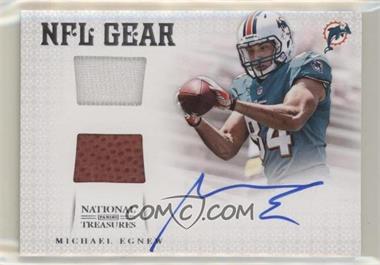 2012 Panini National Treasures - NFL Gear - Dual Materials Signatures #30 - Michael Egnew /49