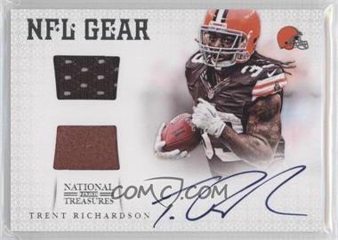 2012 Panini National Treasures - NFL Gear - Dual Materials Signatures #32 - Trent Richardson /49