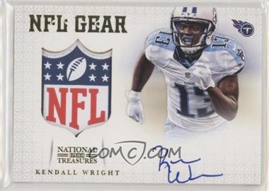 2012 Panini National Treasures - NFL Gear - NFL Shield Autographs #28 - Kendall Wright /1