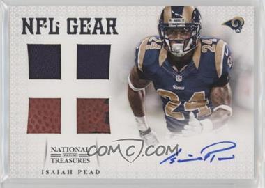 2012 Panini National Treasures - NFL Gear - Quad Materials Signatures #25 - Isaiah Pead /15