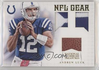 2012 Panini National Treasures - NFL Gear - Trio Materials Prime #24 - Andrew Luck /25