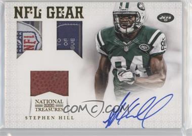 2012 Panini National Treasures - NFL Gear - Trio Materials Signatures Prime #17 - Stephen Hill /10 [EX to NM]