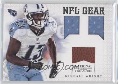 2012 Panini National Treasures - NFL Gear - Trio Materials #28 - Kendall Wright /49