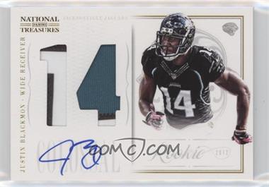 2012 Panini National Treasures - Rookie Colossal - Jersey Number Signatures Prime #23 - Justin Blackmon /25