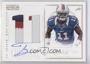 2012 Panini National Treasures - Rookie Colossal - Jersey Number Signatures Prime #9 - T.J. Graham /25