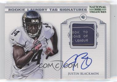 2012 Panini National Treasures - Rookie Laundry Tag Signatures #16 - Justin Blackmon /10