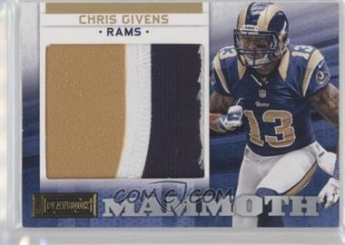 2012 Panini Playbook - Rookie Mammoth Materials - Prime #8 - Chris Givens /49