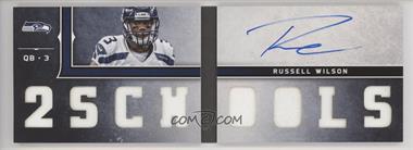 2012 Panini Playbook - Rookie Playbook Materials - Blue Foil Signatures #6 - Russell Wilson /99 [Noted]
