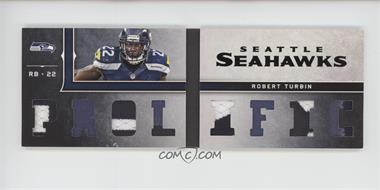 2012 Panini Playbook - Rookie Playbook Materials - Gold Foil Prime #14 - Robert Turbin /49