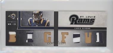 2012 Panini Playbook - Rookie Playbook Materials - Gold Foil Prime #20 - Chris Givens /49