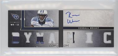 2012 Panini Playbook - Rookie Playbook Materials - Green Foil Signatures Prime #25 - Kendall Wright /25 [Noted]