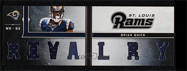 2012 Panini Playbook - Rookie Playbook Materials #19 - Brian Quick /199