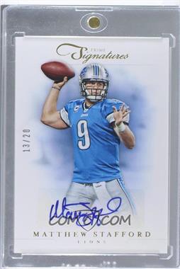 2012 Panini Prime Signatures - [Base] - Gold Signatures #15 - Matthew Stafford /20