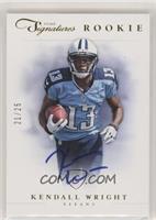 Rookie Signature - Kendall Wright #/25