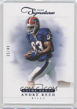 2012 Panini Prime Signatures - [Base] - Prime Proof Blue #167 - Andre Reed /49