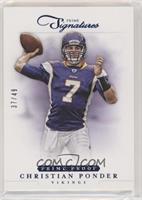 Christian Ponder #/49