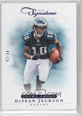 2012 Panini Prime Signatures - [Base] - Prime Proof Blue #58 - DeSean Jackson /49