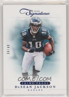 2012 Panini Prime Signatures - [Base] - Prime Proof Blue #58 - DeSean Jackson /49