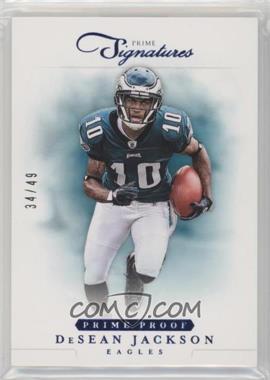 2012 Panini Prime Signatures - [Base] - Prime Proof Blue #58 - DeSean Jackson /49