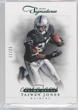 2012 Panini Prime Signatures - [Base] - Prime Proof Green #130 - Taiwan Jones /25