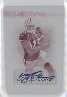 2012 Panini Prime Signatures - [Base] - Printing Plate Magenta #64 - Michael Crabtree /1