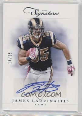 2012 Panini Prime Signatures - [Base] - Silver Signatures #103 - James Laurinaitis /25