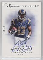 Rookie Signature - Chris Givens #/49