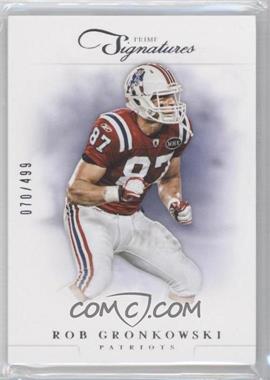 2012 Panini Prime Signatures - [Base] #68 - Rob Gronkowski /499