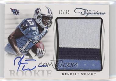 2012 Panini Prime Signatures - Rookie Extreme Prime Material Jumbo #13 - Kendall Wright /25