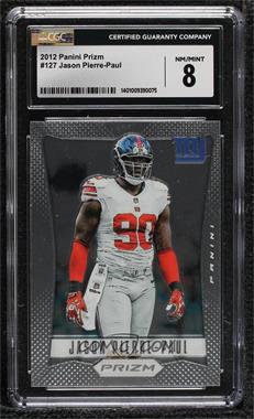 2012 Panini Prizm - [Base] #127 - Jason Pierre-Paul [CGC 8 NM/Mint]