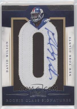 2012 Panini Prominence - [Base] - Class Letters #216 - Rookie Signature - David Wilson /150