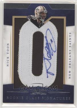 2012 Panini Prominence - [Base] - Class Letters #227 - Rookie Signature - Nick Toon /200