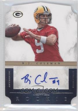 2012 Panini Prominence - [Base] - Die-Cut #210 - Rookie Signatures - B.J. Coleman /99