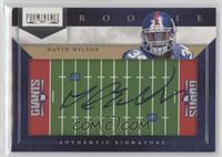 Rookie Signature - David Wilson #/150